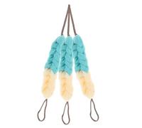 SUPVOX Braided Bath Loofah Scrubber with Rich Foam and Effective Exfoliation 3pcs with Rope Handles Pe Material Body Scrub Sponge for Adults and Women for Travel and Outdoor Use