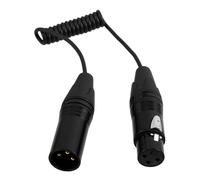 SUPVOX Braided Xlr Male to Female Microphone Cable with Mini Xlr Connectors Balanced Audio Cord for Studio Recording Spring-style Extension Cable for Mic Speaker Mixer