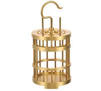 SUPVOX Brass Hanging Insect Cage Small Copper Grasshopper Cage for Home Décor Collectible Accent