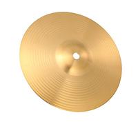 SUPVOX Brass Hi-hat Cymbal for Drum Set with Strong Resistance to Hit and Versatile Use, Golden Finish Suitable for Percussion Instrument and Both Beginners and Professional Players