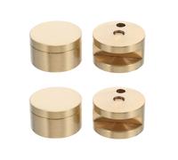 SUPVOX Brass Mirror Clips with Easy Installation and Enhanced Safety Fixing for Thick Glass 5-12mm 4pcs Wall-Mounted Hanger Mirror Mounting Clips