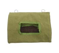 SUPVOX Breathable Green Parrot Hanging Tent Made of Sturdy Cloth with Triangular Tent Shape, Washable and Suitable for Small and Medium Parrots like Lovebird and Cockatiels, a Sleeping