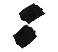 SUPVOX Breathable Half Finger Workout Gloves for Men and Women Fitness Gloves with Silicone Grip Lightweight for Outdoor Training and Gym Use Black