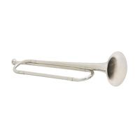 SUPVOX Bugle Trumpet for Students Beginners Silver Instrument with Loud Sound for School Band Music Lessons High-temperature Resistant Design