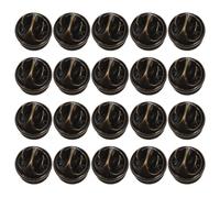 SUPVOX Butterfly Clutch Pin Backs Minimizing Fiber Snagging Copper 100 Sets with Flat Tail and Smooth Polished Surface Sturdy Locking Brooch Pins Suitable for Brooches at Weddings or Hats