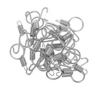 SUPVOX Cage Door Spring Hooks 20pcs Replacement Hook for Rabbit Cage Durable Secure Latch