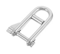 SUPVOX Captive Key Pin Shackle Stainless Steel Keyed Shackle for Boats Outdoor Use Secure Fastening with Tamper Design Durable Material for Coastal Environments