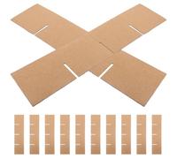SUPVOX Cardboard Box Dividers 82X82X80Mm 12Pcs Transport Partition Grids Protective Moving Box Inserts Sturdy Packaging Separators for Shipping and Storage