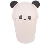 SUPVOX Cartoon Panda Trash Can with Lid 12l Large Capacity Garbage Bin for Kitchen Bathroom Home Office Waste Basket