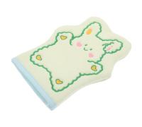 SUPVOX Cartoon Rabbit Bathing Gloves for Kids Embroidered Design, Exfoliating Wash Mitt for Gentle Dead Skin Removal, Sturdy Green Scrubbing Gloves for Childrens Bathing