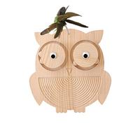 SUPVOX Cat Kitten Sisal Scratcher Owl Turntable Wooden Scratching Board Cat Exercise Toy