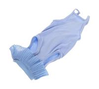 SUPVOX Cat Post Surgery Suit for Neutering Breathable Blue Surgical Kitten Bodysuit M (6-9 Lbs) Protective Non-lick Pet Clothing for Healing and Skin Care
