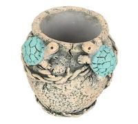 SUPVOX Cement Animal Planter Tortoise Pot for Succulents Creative Household Container for Office Tabletop Windowsill Box Bonsai Holder Indoor Outdoor Use