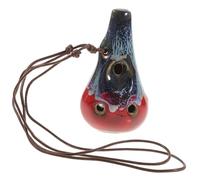 SUPVOX Ceramic Alto Ocarina Portable for Beginners Wind Instrument Creative Practice Ocarina for Travel and Learning Random Color