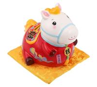 SUPVOX Ceramic Horse Coin Bank - Money Saving Pot - 2026 Zodiac Animal Money Saving Box - Horse Sculpture for Home Office Cabinet Bookshelf