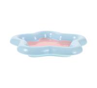 SUPVOX Ceramic Pet Food Plates Adorable Star Shaped Cat and Puppy Bowls Shallow Design for Easy Eating Washable and Safe Ceramic Dishes for Kittens and Small Dogs