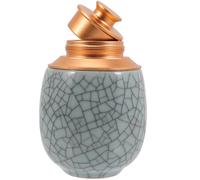 SUPVOX Ceramic Pet Memorial Urn for Cat Ashes, Wear Resistant Holder | Elegant Hand Crafted Finish, Corrosion Resistant Surface, Compact Size for Pet Owners and Keepsake Display
