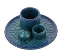 SUPVOX Ceramic Scented Natural Smudge Sticks Burner with Flat Bottom, Modern Style Wooden Stick Holder for Desktop Use, Not Easy to Tip, Adds Charm to Parties and Home Décor