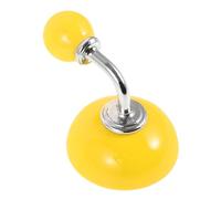 SUPVOX Ceramic Wall Hooks Single Wall Hook 3.54x2.55x2.36in Round Ceramic Metal Modern Stylish Store Small Items for Decorating Your Home