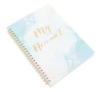 SUPVOX Checkbook Register Financial Organizer Notebook with Marble Light Red Cover, Personal Bank Account Tracker and Expense Management Book for Budgeting and Record Keeping