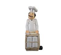 SUPVOX Chef Figurines Resin Kitchen Decorations for Restaurant Cafe Countertop Lightweight and Realistic Resin Crafts for Home Bakery and Holiday Table Ornaments