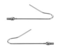 SUPVOX Chicken Catcher Leg Hook Tool with User-friendly Operation and Gentle Handling 2pcs Stainless Steel for Poultry for Everyday Chicken Care and Treatments on Farms