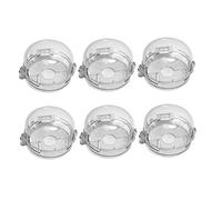 SUPVOX Child Proof Gas Stove Knob Covers and Oven Knob Protector Plastic Safety Covers for Kitchen Use, 6pcs Set, 75x45mm, Child Safety Gas Cooker Switch Guard