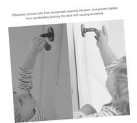 SUPVOX Childproof Door Handle Lock for Pet Safety Strong Non-Marking Adhesive Impact-Resistant Construction Easy No-Drill Installation White Anti-Opening Door Lever Protector