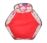 SUPVOX Children Ball Pit Tent Black Polka Dot Basketball Hoop, Outdoor Indoor Playpen for Toddlers and Kids, Safe Learning Toy, Portable Fun Game