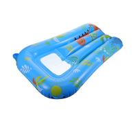 SUPVOX Children’s Inflatable Body Float Mat with Window Blue Dinosaur Floating Pad Pool Toy Water Observation Float for Boys and Girls Summer Beach Water Sports
