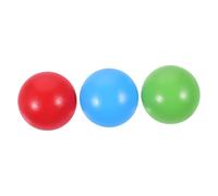 SUPVOX Children's Wooden Croquet Balls Set 3pcs 4.5cm Red Blue Green Replacement Lawn Game Balls for Outdoor Sports and Backyard Play