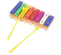 SUPVOX Childrens Wooden Xylophone Percussion Instrument with Tone Aluminum Bars and Mallets Musical for Early Music Education and Skill Development
