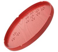 SUPVOX Chinese Style Wooden Storage Tray with Hollow Cherry Blossom Design, Red 30cm Decorative Food Serving Tray for Desserts, Snacks, and Fruit, Multi-use Kitchen Tableware for Wedding