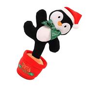 SUPVOX Christmas Dancing Toy Singing Talking Plush Toy Light Xmas Bedroom Decor Christmas