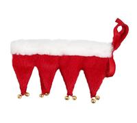 SUPVOX Christmas Dog Bell Collar with Cozy Breathable Stitching and Unique Festive Design for Puppies and Small Dogs Easy to Wear Holiday Neckwear Accessory