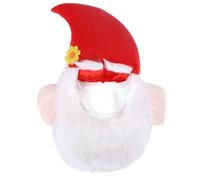 SUPVOX Christmas Red Pet Hat Whiskers Medium Size Dog and Cat Christmas Costume Accessory for Holiday Party Festive Pet Hat and Cosplay