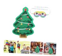 SUPVOX Christmas Tree Pinata Lightweight Paper Party Decor with Candy Filling and Blindfold Fun Christmas Photo Prop for Holiday Celebration and Festive Party Games