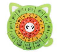 SUPVOX Circle of Fifths Puzzle Piano Learning Tools with Rhythm Pocket Cards Educational Music Teaching for Beginners Friendly Materials for Home and Classroom Use