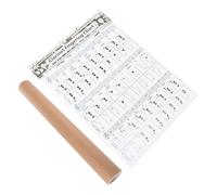 SUPVOX Clarinet Chord Chart for Beginners, Fingering and Practice Poster, Large Black Clarinet Learning Guide for Music Students