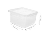 SUPVOX Clear Reptile Feeding Box Transparent Insect Breeding Container Habitat for Geckos Tarantulas Snakes and Small Exotic Pets