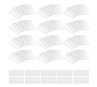 SUPVOX Clip-on Label Holders for Wire Racks, 60x42mm Plastic Price Tag Signs with White Paper Inserts, 100pcs Set for Supermarket and Retail Shelf Display