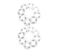 SUPVOX Clothing Divider Tags White 16pcs for in Wardrobe Organiser Plastic Round Separators from XXS to XXXL for Closet Clothes Sorting