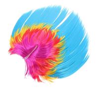 SUPVOX Cockscomb Wig for Punk Rock Party Funny Masquerade Wig Prop for Men Straight Style for Halloween Costumes and Adult Parties