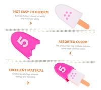 SUPVOX Cognition Learning with Educational Ice Lolly Number Matching Game for Creative Counting and Basic Math Plaything to Develop Memory and Imagination