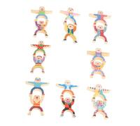 SUPVOX Colorful Balance Blocks Clown Stacking Game Educational Early Learning for Enhances Hand-eye Coordination and Creativity Safe Rounded Edges for Boys and Play