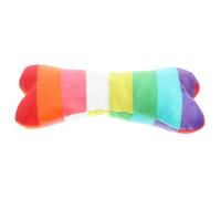 SUPVOX Colorful Bone Dog Toy Plush Chewable for Medium Dogs Puppy Teething Toy Bones for Large