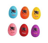 SUPVOX Colorful Cracked Dinosaur Egg Toys 6pcs for Kids Educational Simulation Egg Playset Plastic Dinosaurs for Baby Birthday and Creative Play Random Color