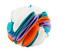 SUPVOX Colorful Felt Dog Sniffing Ball Interactive Chew Slow Feeder for Puppy Training and Scent Exercise Washable Reusable Pet Plaything in White Orange Blue Purple