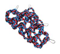 SUPVOX Colorful Rope Climbing Net Parrot Cage Large Black Bite-resistant Pet Hanging Hammock for Medium and Large Birds Enhances Physical Mental Health