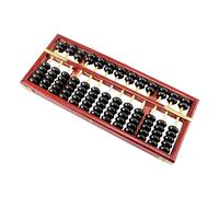 SUPVOX Column Wooden Abacus Tool Vintage Arithmetic Counting Frame for School Supplies and Adults Portable Traditional Bead Calculator for Early Math Education and Accounting Practice